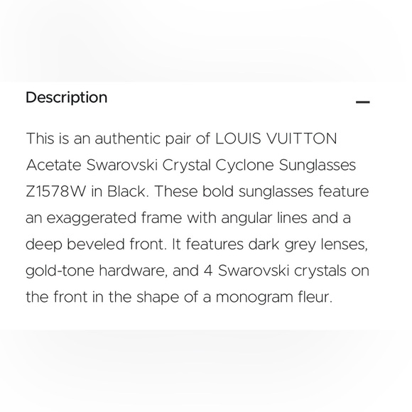 Authentic Louis Vuitton unisex Cyclone Sunglasses - Picture 3 of 3